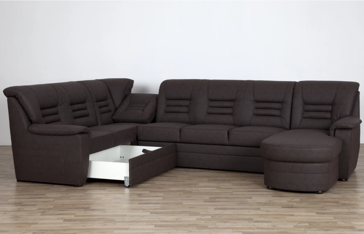 Rohová sedacia súprava Merlin II, béžová látka 3
