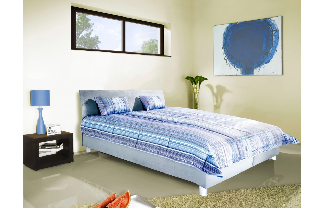 Posteĺ Bali 160x200 cm, béžová látka 2