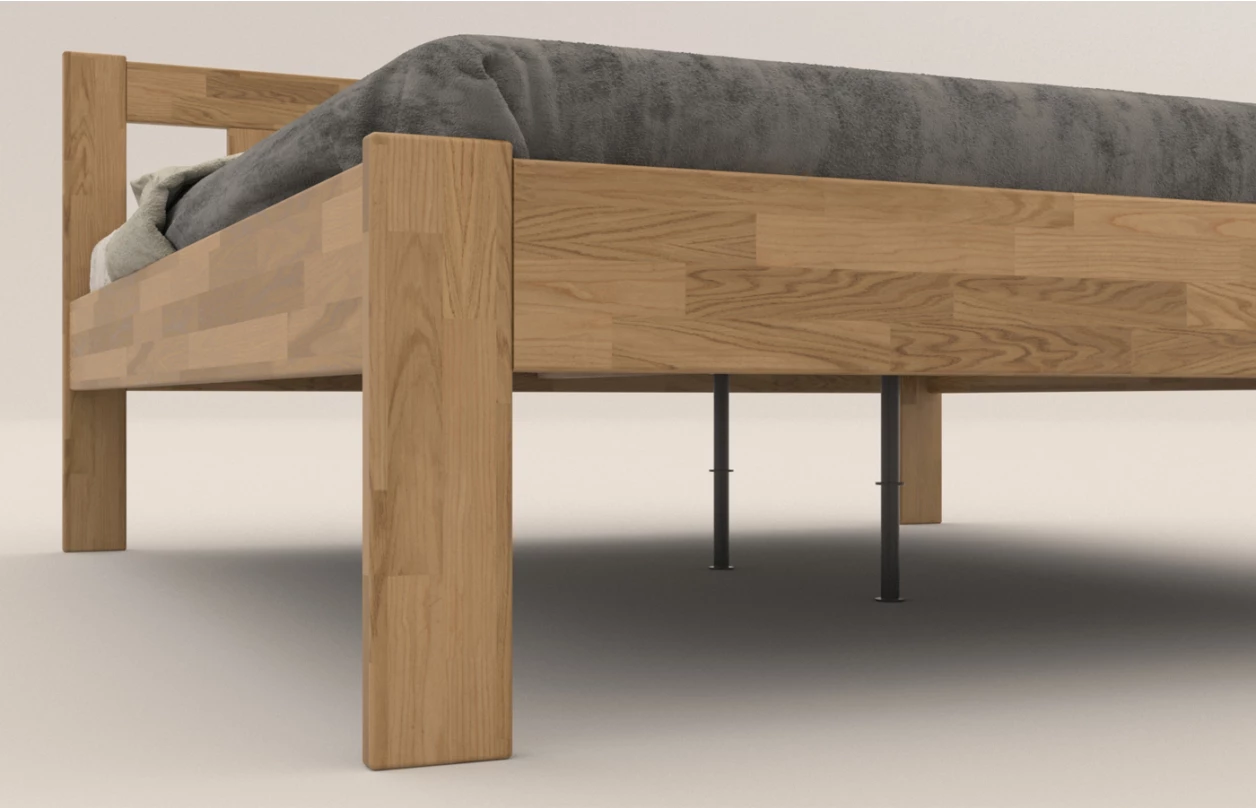 Manželská posteľ Tema 180x200 cm, bielený buk 2