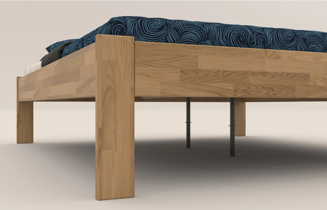 Posteľ Tema Futon 180x200 cm, šedý buk 2