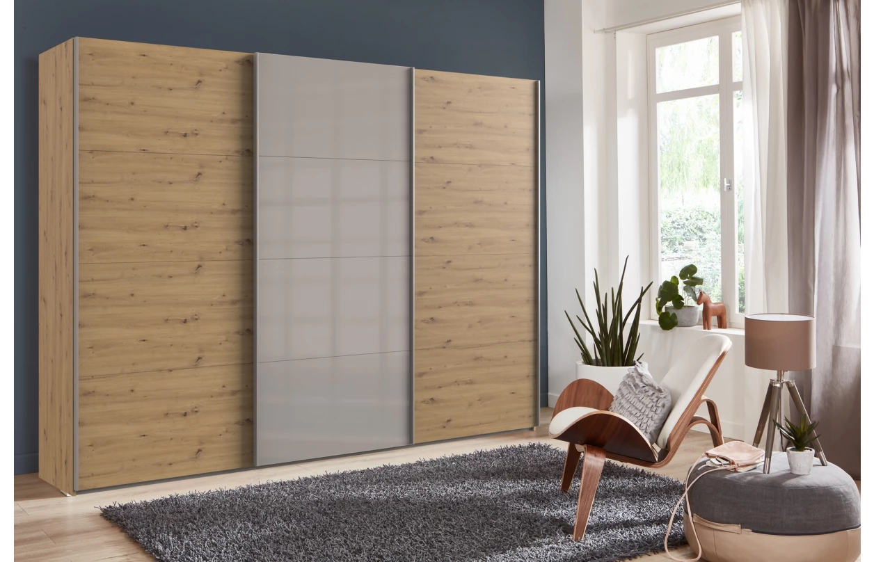 Nočný stolík Easy Plus, 2 zásuvky, dub artisan 17