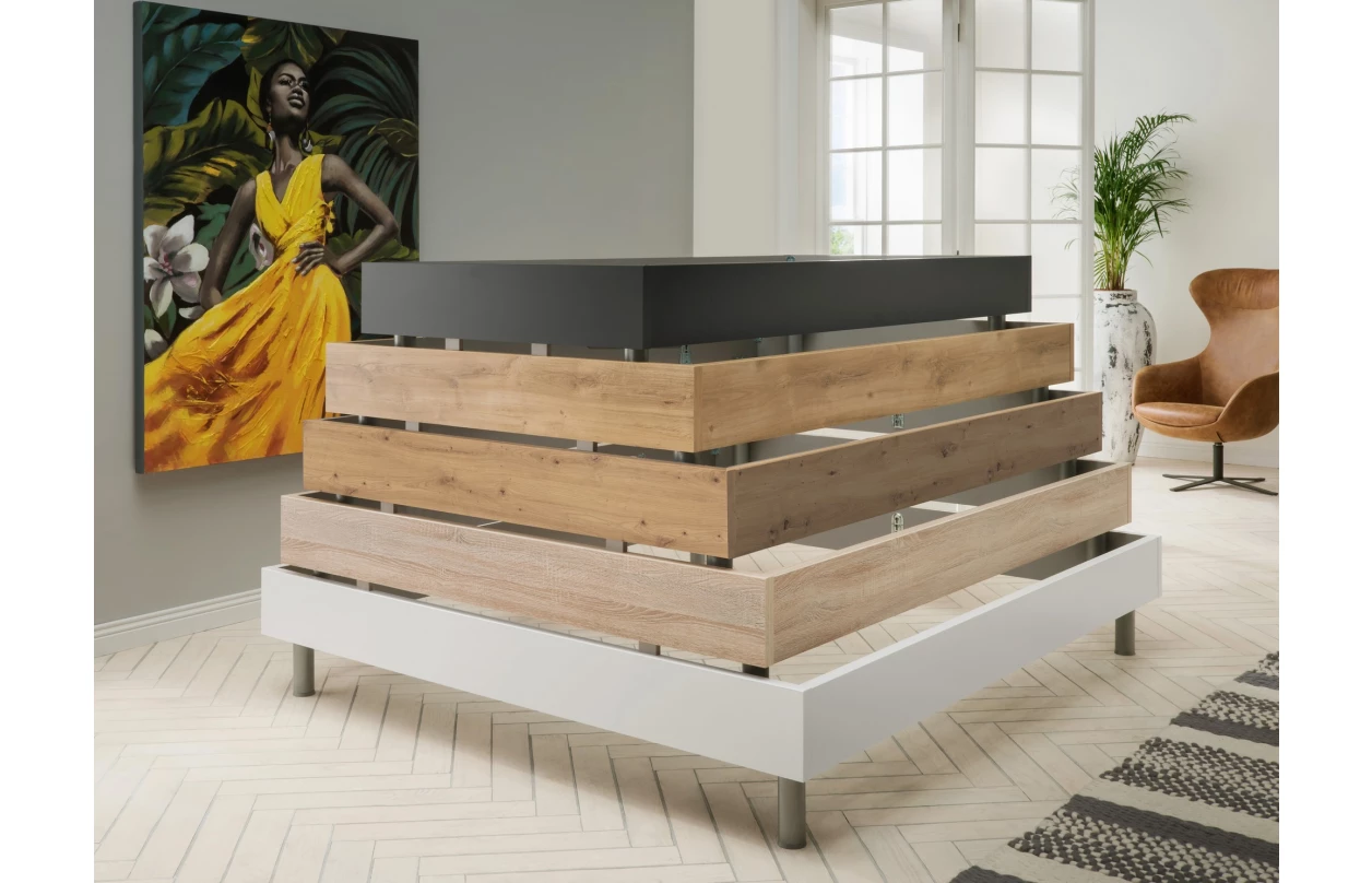 Posteľ Easy Plus 160x200 cm, dub sonoma 12