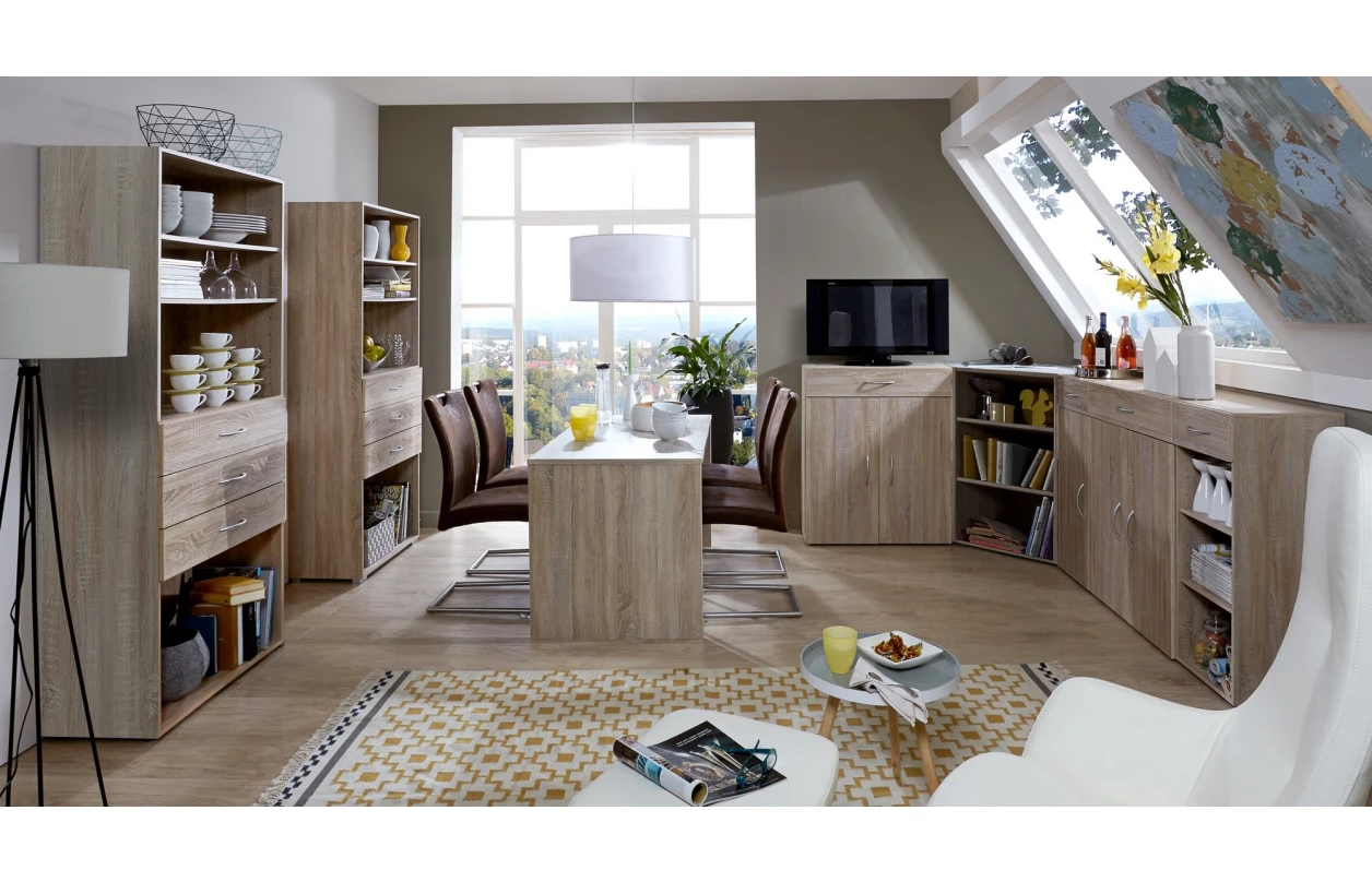 Policová skriňa Multiraum, 50 cm, biela 14
