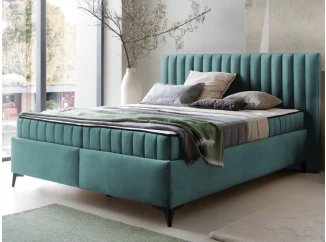 Posteĺ Joy 160x200 cm, modrozelená aqua látka