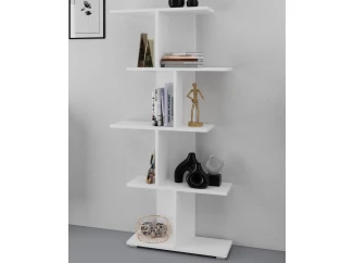 Členitý regál Fox, biely