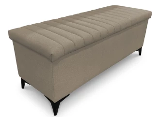 Úložná lavica/periňák Joy, šírka 139 cm, béžová látka