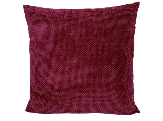 Dekoračný vankúš Chenille Cross 60x60 cm, červený