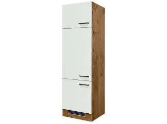 Kuchynská skriňa pre vstavanú chladničku Avila GIT60, dub lancelot/krémová, šírka 60 cm