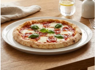 Tanier na pizzu Wellco 33 cm, biely