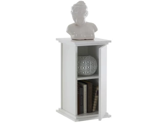 Skrinka v optike stĺpu Essex 1, výška 58 cm, biela