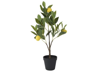 Umelá rastlina Citrónovník v kvetináči, 60 cm