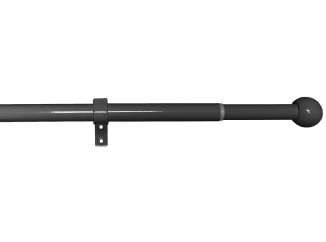 Garniža Lory 200-350 cm, čierny nikel