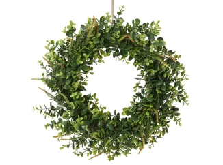 Umelý veniec Eukalyptus 40 cm, zelený