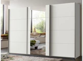 Šatníková skriňa Bern, šírka 313 cm/výška 208 cm, biela