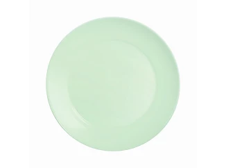 Plytký tanier Apy 25 cm, zelené opálové sklo