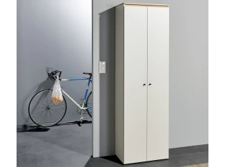 Predsieňová šatníková skriňa Lime 60 cm, béžová kašmír/dub evoke
