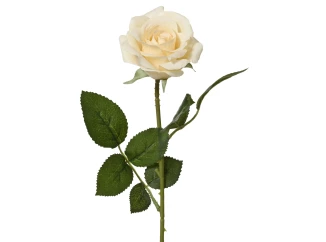 Umelá kvetina Ruža 55 cm, krémová