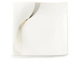 Dezertný tanier Frequency 15x15 cm, biela