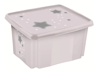 Úložný box Hviezdy 24 l, šedý