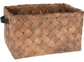 Úložný košík borovicové drevo , 35x17 cm