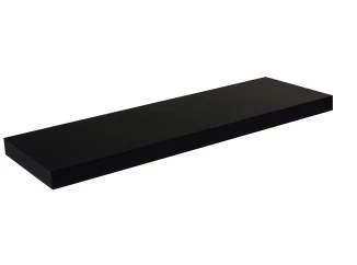 Nástenná polica Basic 120 cm, čierna
