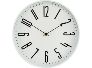 Nástenné hodiny 30 cm, biele