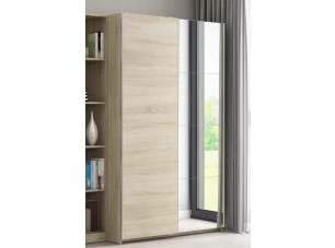 Šatníková skriňa Carlos 125 cm, dub sonoma