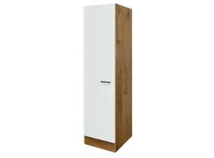 Vysoká kuchynská skriňa Avila, dub lancelot / krémová, šírka 50 cm