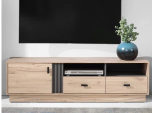 TV skrinka Ancona, 155 cm, dub estana/antracit