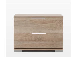Nočný stolík Easy Plus, 2 zásuvky, dub sonoma