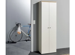 Predsieňová šatníková skriňa Lime 60 cm, béžová kašmír/dub evoke