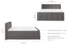 Posteľ boxspring Fresco 180x200 cm, modrá látka
