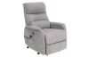 Masážne kreslo s polohovaním Legacy, šedá látka