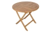 Okrúhly záhradný stôl Dumai, 90 cm, teak