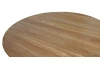 Okrúhly záhradný jedálenský stôl Manado, 120 cm, teak