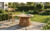 Okrúhly záhradný stolík Manado, 70 cm, teak
