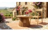 Okrúhly záhradný stolík Manado, 70 cm, teak