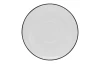 Podšálka Luna Black Line 14 cm, biela