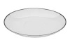 Podšálka Luna Black Line 14 cm, biela