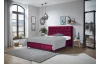 Posteľ Amy 180x200 cm, vínovo červená látka