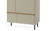 Komoda so zásuvkami Lucky, 150 cm, eukalyptovo zelená/baltský dub