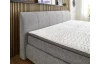 Veľká rodinná posteľ boxspring Cody 240x200 cm, holubia šedá látka