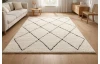 Koberec Ideal Shaggy 80x150 cm, diamant krémový/čierny