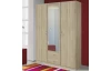 Šatníková skriňa Case, 136 cm, dub sonoma