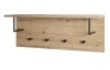 Nástenný šatníkový panel Parma, šírka 80 cm, dub/čierny