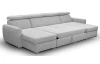 Sedacia súprava Mistic, svetlo šedá látka, tvar U