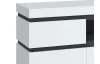 TV skrinka Campania 161 cm, biela/antracit