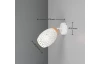 Nástenná lampa Bidar, bielykov/drevo