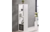 Regál Max, 4x1 priehradky, biely