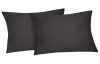 Obliečka na vankúš (2 ks) Satin 40x60 cm, antracitový